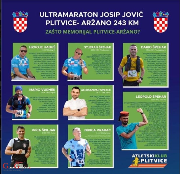 Josipu za rođendan, Janu za život! - 243 kilometara duga humanitarna utrka od Plitvica do Aržana