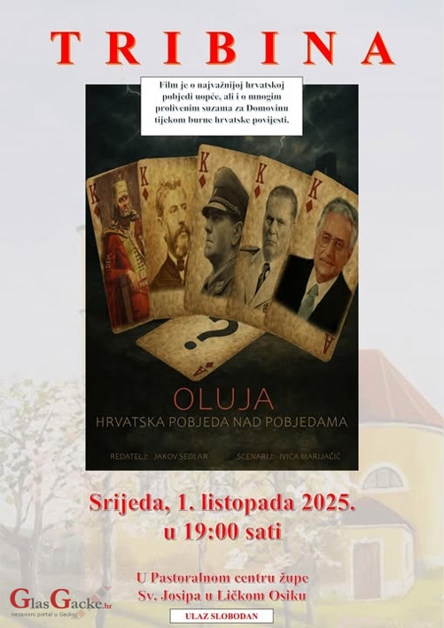 Prikazivanje filma 'Oluja - hrvatska pobjeda nad pobjedama'
