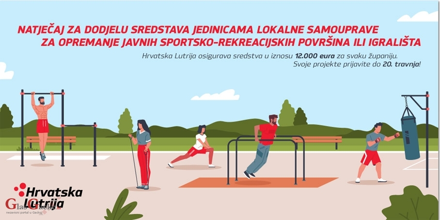 Hrvatska Lutrija ulaže 252.000 eura u javne sportske površine ili igrališta