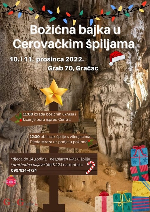 Božićna bajka u Cerovačkim špiljama