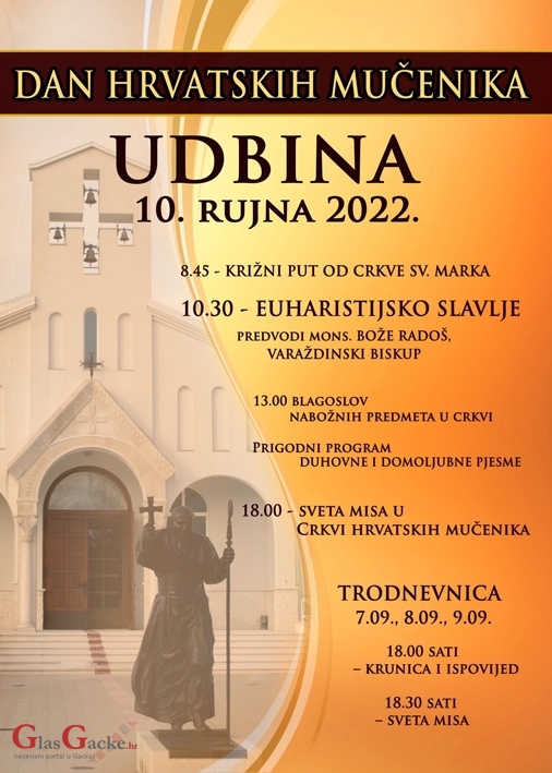 Najavljena proslava blagdana Hrvatskih mučenika 