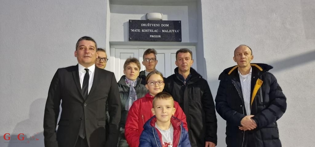 Svečano otkriven mjesni Dom u Prozoru " Mate Kostelac - Maljutka"