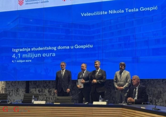 Za izgradnju studentskog doma u Gospiću 4,1 milijun kuna bespovratno dobilo Veleučilište Nikola Tesla 