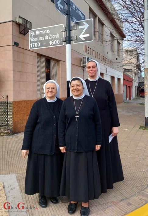Sestre milosrdnice sv. Vinka iz Zagreba dobile ulicu u Argentini Sestre milosrdnice sv. Vinka iz Zagreba dobile ulicu u Argentini