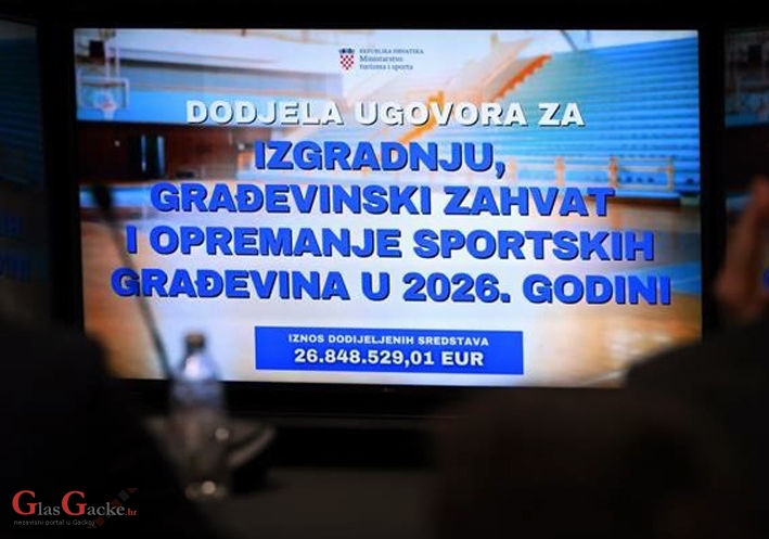 27 milijuna eura za športsku infrastrukturu u ovoj godini