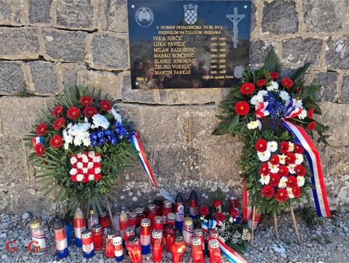 Otkrivena spomen-ploča pripadnicima 133. otočke brigade na Tulovim gredama
