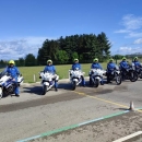 Trening vožnja policijskih motociklista