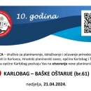 Svečano otvaranje planinarske staze br. 61 Karlobag – B. Oštarije 