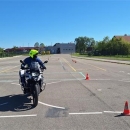 Trening sigurne vožnje policijskih službenika i članova moto kluba