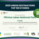 Priča NP Plitvička jezera uvrštena u Top 100 Green Destinations priča o održivosti 