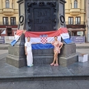 Zagreb bez zastava na Trgu bana Jelačića u vrijem proslave Oluje