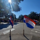 Zagreb bez zastava na Trgu bana Jelačića u vrijem proslave Oluje
