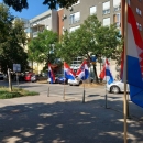 Zagreb bez zastava na Trgu bana Jelačića u vrijem proslave Oluje