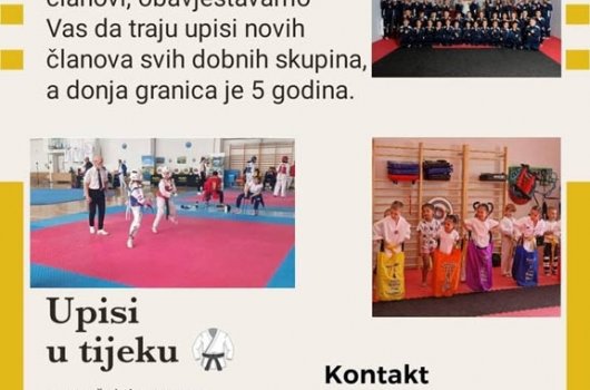 Taekwondo klub Otočac upisuje nove članove