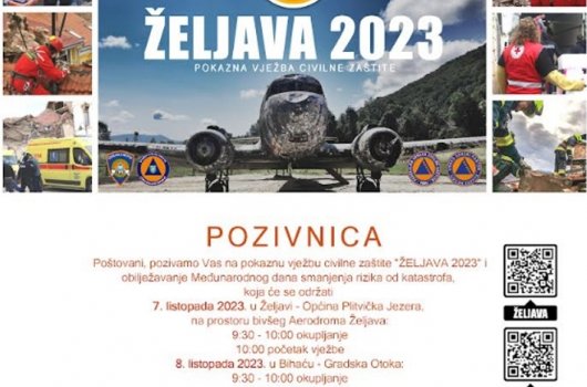 Vježba Civilne zaštite Željava 2023.