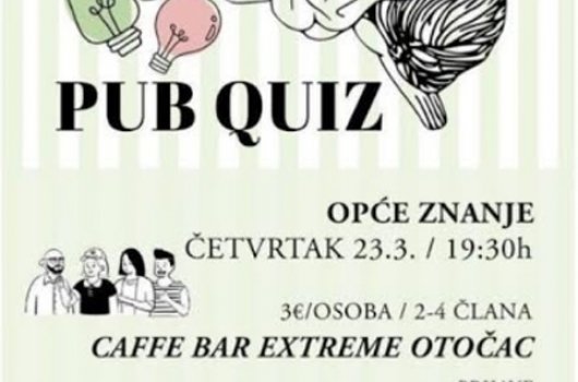 Pub Quiz - 23. ožujka
