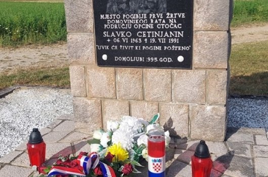 Sjećanje na pogibiju kolege Slavka Cetinjanina 