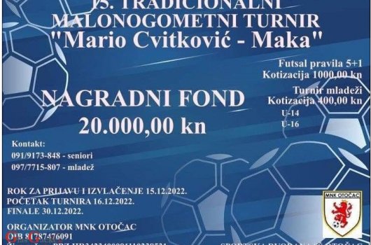 15. malonogometni turnir Mario Cvitković -  Maka