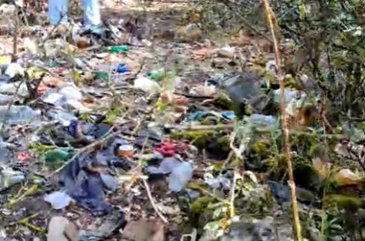 Odvoženje smeća s divlje deponije u Grabovači