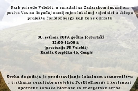  ForBioEnergy - u Gospiću 30. svibnja