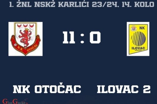 NK Otočac – NK Ilovac 2, 11 : 0