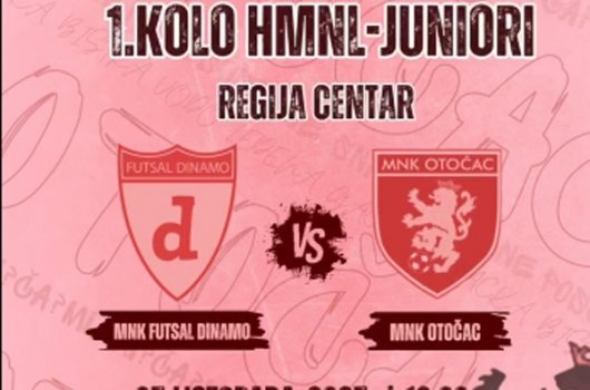 U nedjelju utakmica MNK Futsal Dinamo – MNK Otočac 