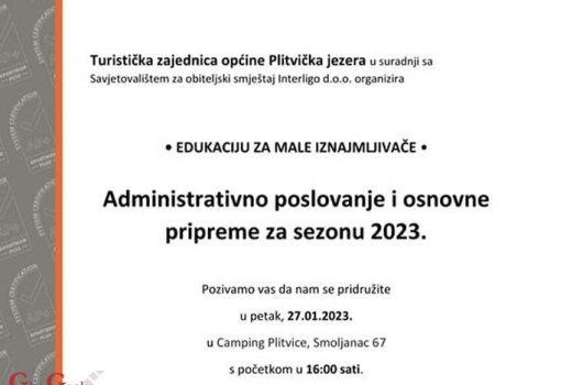 Administrativno poslovanje i osnove pripreme za sezonu 2023. - edukacija