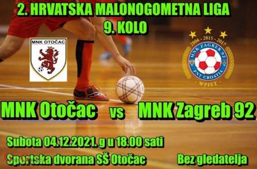 Danas MNK Otočac - MNK Zagreb 92