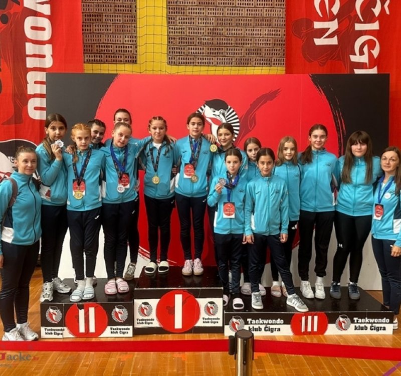 Mlađe Kadetkinje TKD Otočac na 11. Čigra Openu
