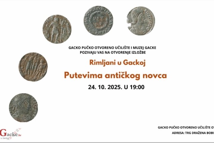 U petak otvaranje izložbe o antičkom novcu u Gackoj