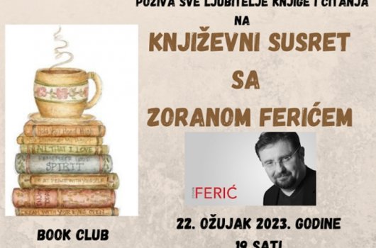 Zoran Ferić u perušićkoj knjižnici 